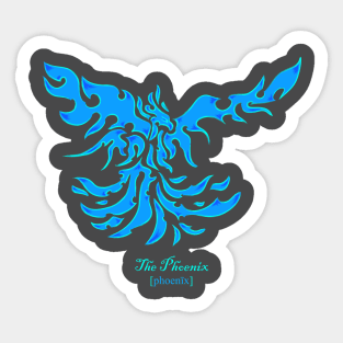 The Phoenix - Blue Sticker